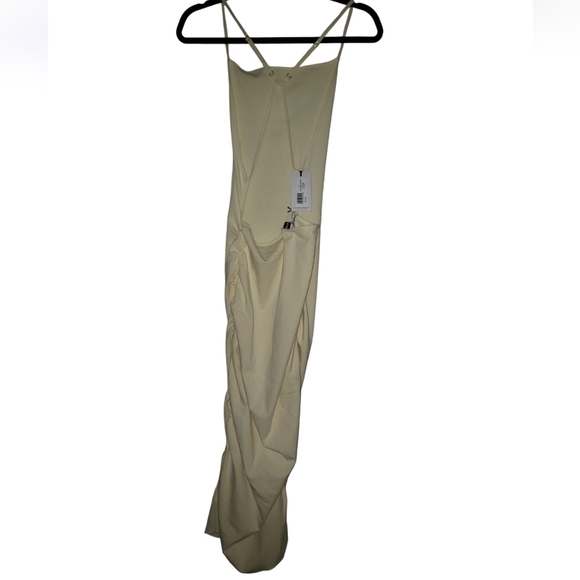 NWT WeWoreWhat Ruched High Neck Midi Dress L - Picture 2 of 4